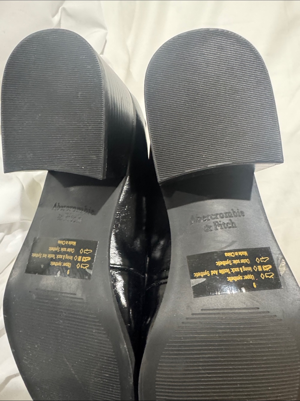 Abercrombie & Fitch Black Leather Penny Loafers for Men - Picture 3 of 4